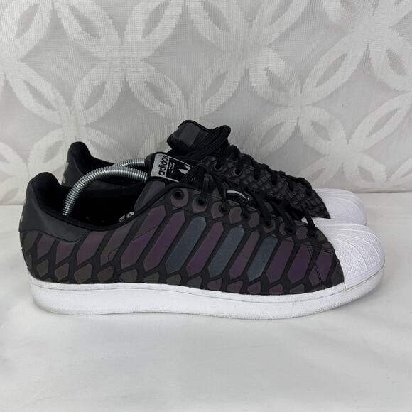 Adidas Superstar Xeno 2015 Men’s Size 12 Black Reflective D69366 - Picture 6 of 11